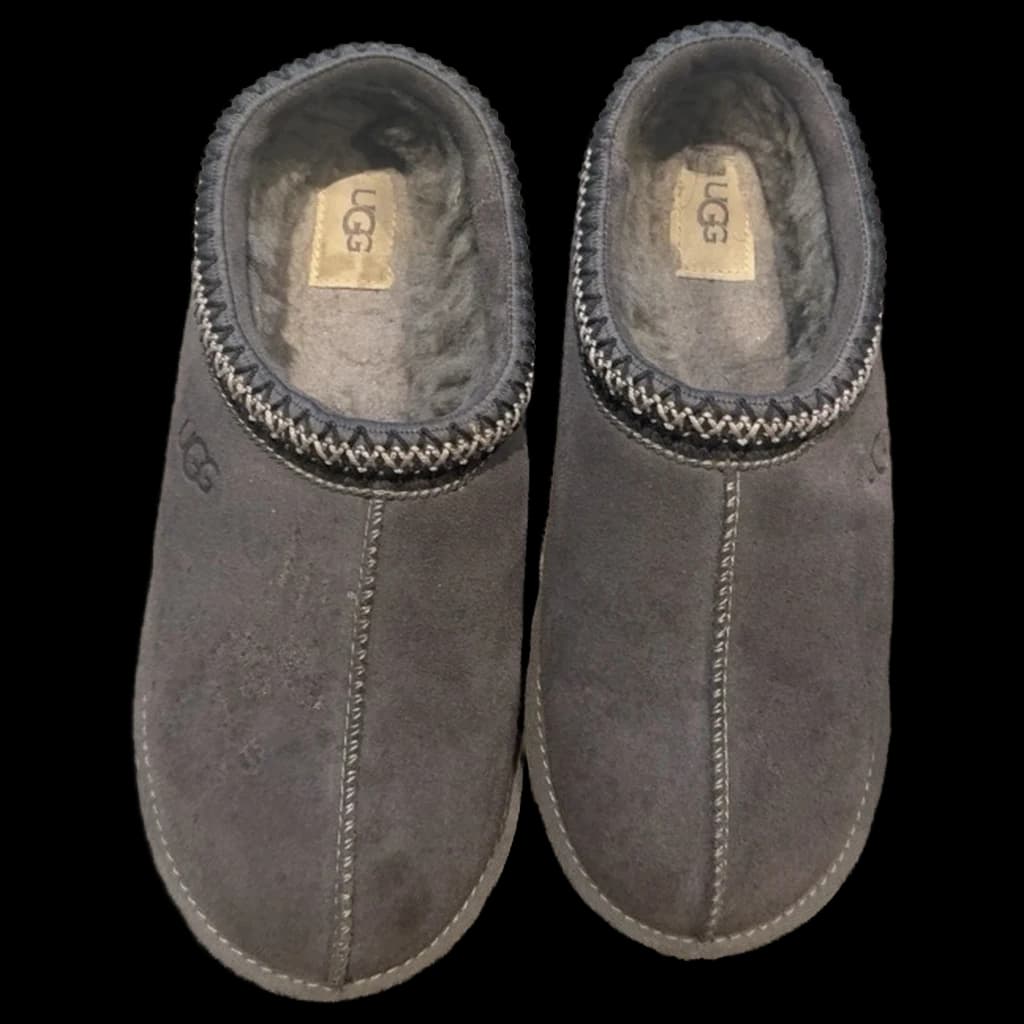 Grey Suede UGG Slip-On Slippers